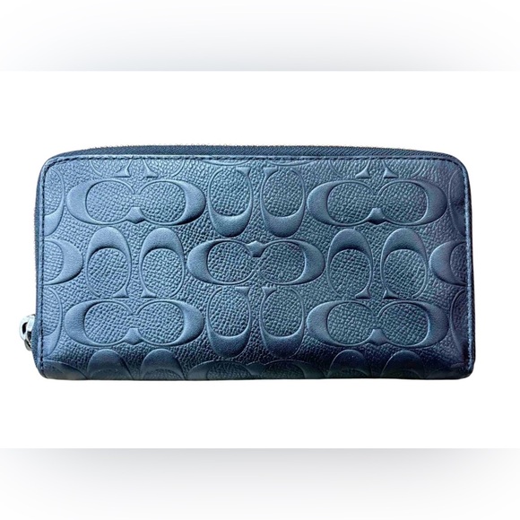 Coach Handbags - Coach Black Embossed Wallet